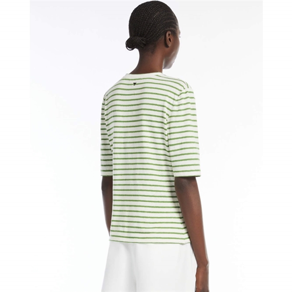 Weekend Max Mara Opzione Bluse, Green Pinstripe